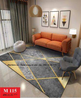 Tổng hợp 5 mẫu thảm phòng khách hiện đại